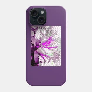 Purple Wired Lily Phone Case