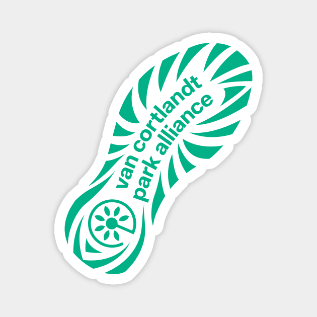 Shoeprint- Green Magnet by Van Cortlandt Park Alliance