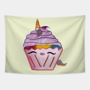 AriCorn88 Rainbow Unicorn Cupcake Tapestry