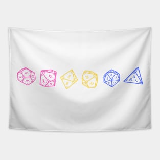 Pansexual DND Dice Set Tapestry