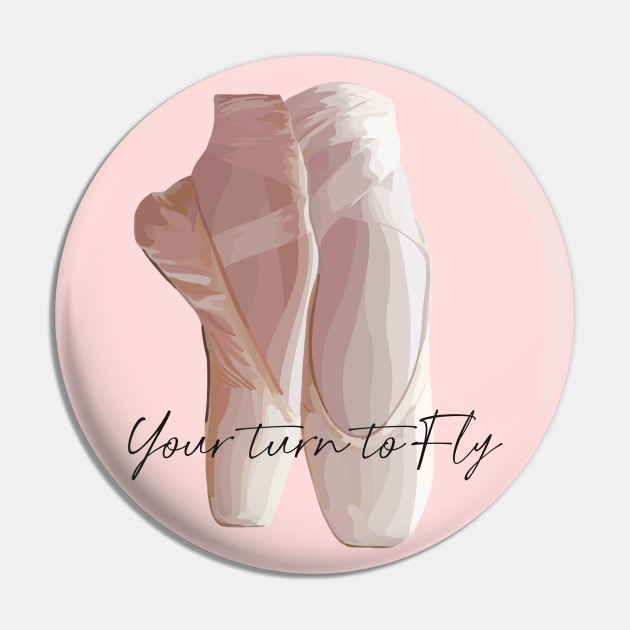 Ballet pumps with the quote 'Your turn to Fly' Pin by Tana B 