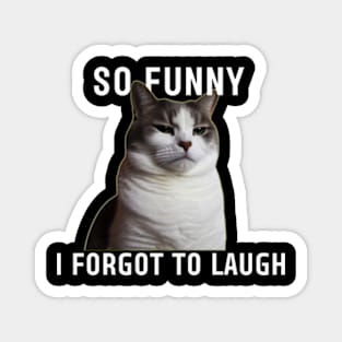 Funny Animals: Cynical Humor Cat Meme Gift Magnet