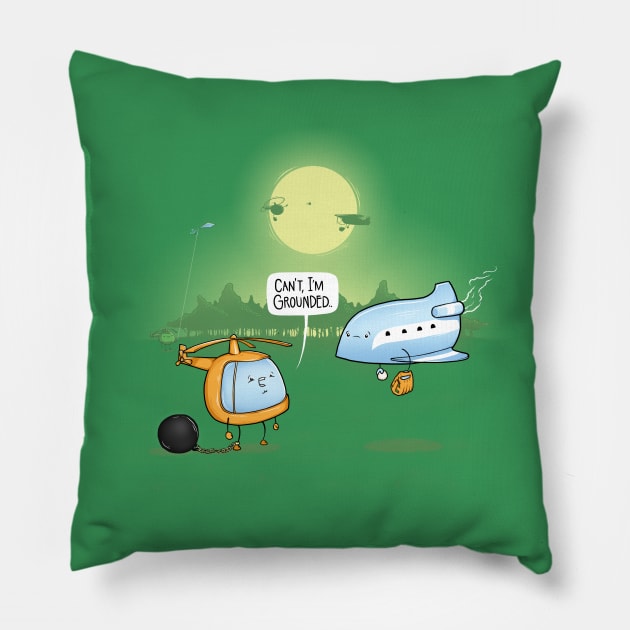 Grounded Pillow by Made With Awesome