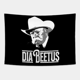 DIABEETUS black and white Tapestry