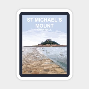 St Michaels Mount Summer Cornwall art gift. Marazion Magnet