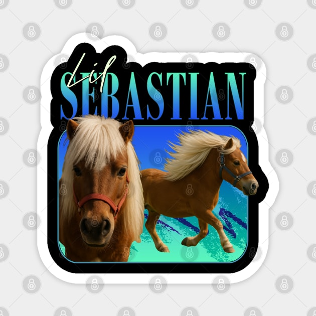 Retro Sunset Series  - Lil' Sebastian: Hooves of Legend Magnet by Tv Moments
