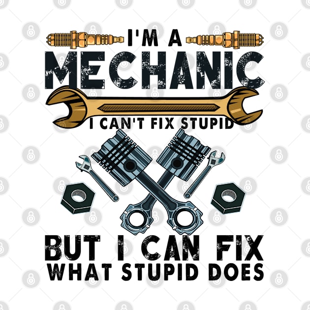 Funny Mechanic For Men Dad Car Auto Diesel Automobile Garage by The Design Catalyst