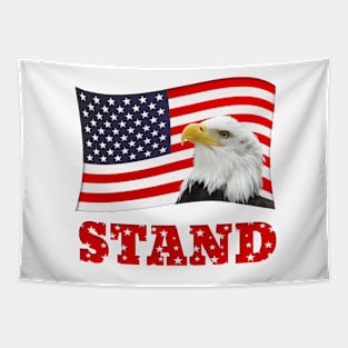 STAND US Flag and Eagle Tapestry
