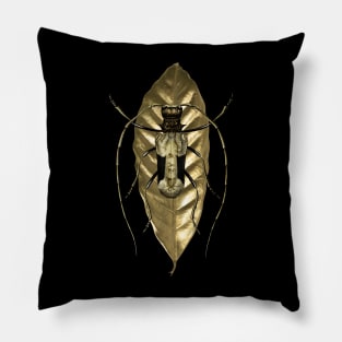 Gold Insect Pillow