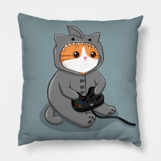 Gamer Kitty Pillow