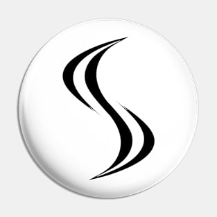 Smellville ‘S’ Logo Black Pin