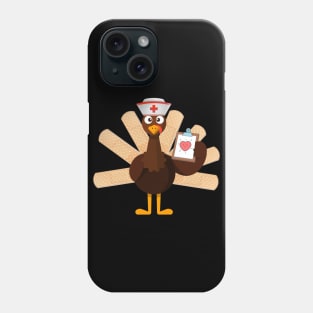 Thanksgiving nurse turkey Phone Case