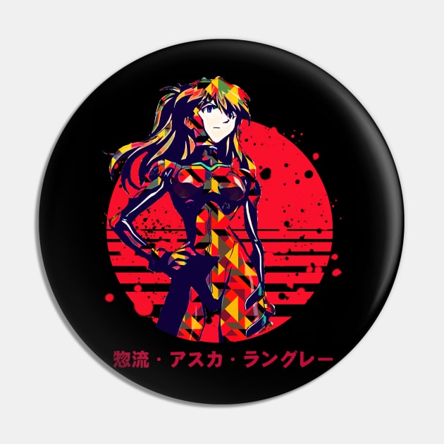 Asuka Langley Pin by Retrostyle