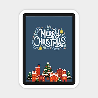 Merry Christmas Greeting Card -02 Magnet