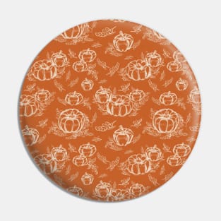 Autumn Pumpkins Pattern Pin