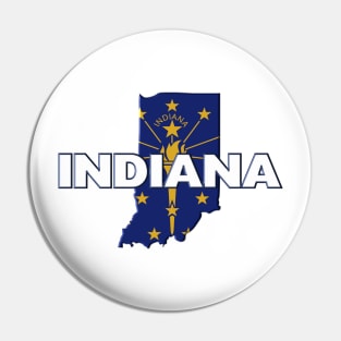 Indiana Colored State Pin