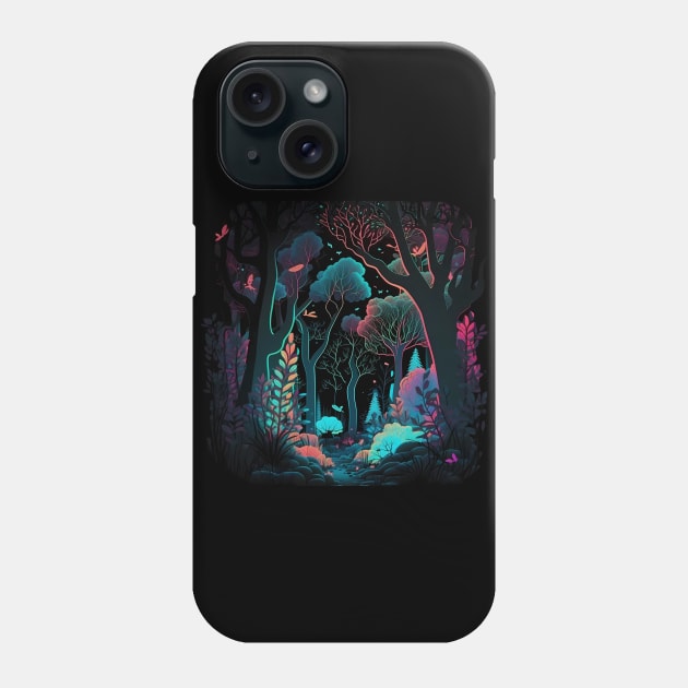 Colorful Forest Phone Case by Lolebomb