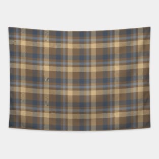 Tartan - Brown, Blue and Sand colors Tapestry