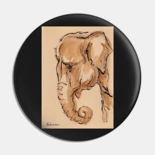 Elephant Watercolor Painting #3 Pin