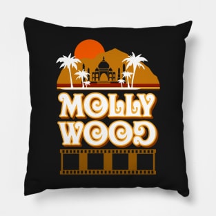 Retro Mollywood Malayalam Movie Vintage Aesthetic Pillow