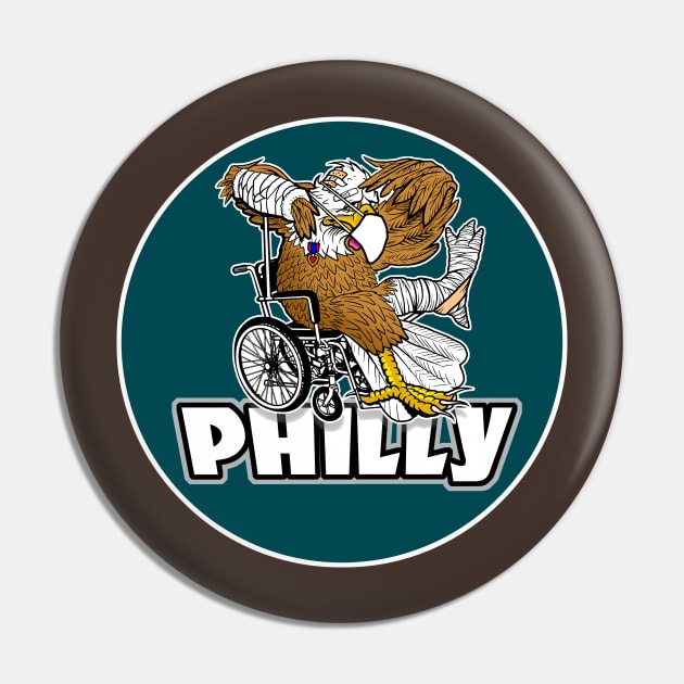 Philly NFL Pin by the Mad Artist