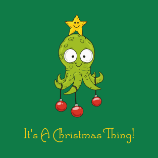 Christmas Octopus T-Shirt