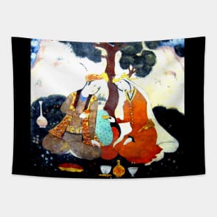 Picnic in the Garden Persian Painting Tapestry