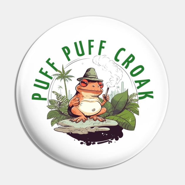 Puff Puff Croak Pin by apsi