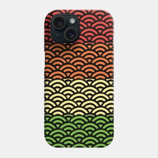 Retro Japanese Clouds Pattern RE:COLOR 08 Phone Case