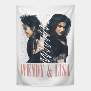 Wendy & Lisa / Retro Fan Design Tapestry