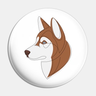 Siberian Husky - Brown Pin