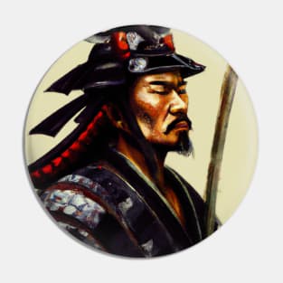 Portrait of a Samurai Pin