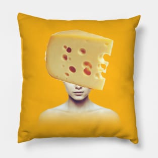 Swiss cheese head portrait Pillow