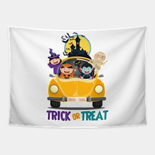 Halloween Drive-Thru Tapestry