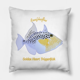 Golden Heart Triggerfish Pillow