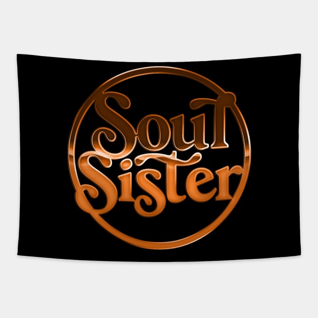 Soul Sister //// Retro Soul Music Fan Design Tapestry by DankFutura