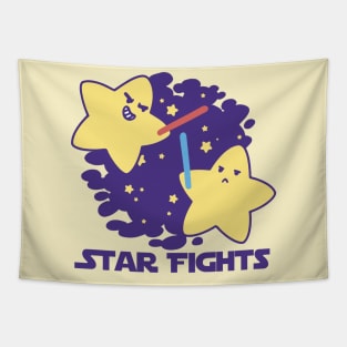 Star Fights // Funny Fighting Stars Twinkle Twinkle Tapestry