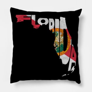 Florida Typo Map Pillow