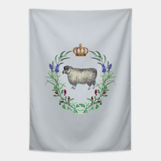 Sheep Crown and Wreath French Style Design Tapestry