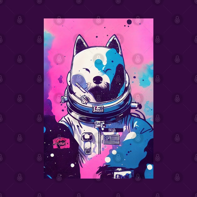 Astronaut kita inu portrait by etherElric