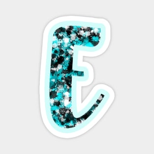 Paint Splash Letter E Magnet