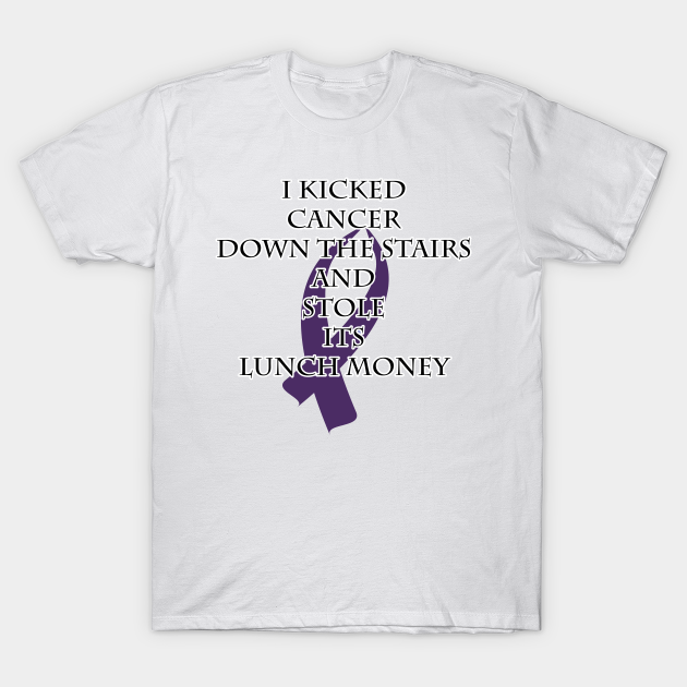 Discover Cancer Bully (Purple Ribbon) - Cancer Awareness - T-Shirt