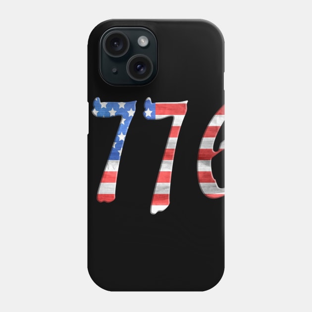 1776 Patriotic USA Colors Design Phone Case by AltrusianGrace