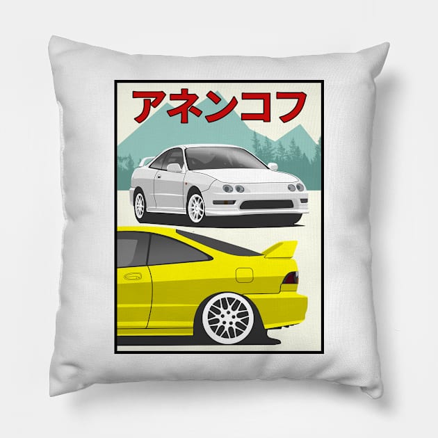 Honda Integra Pillow by Rebellion Store