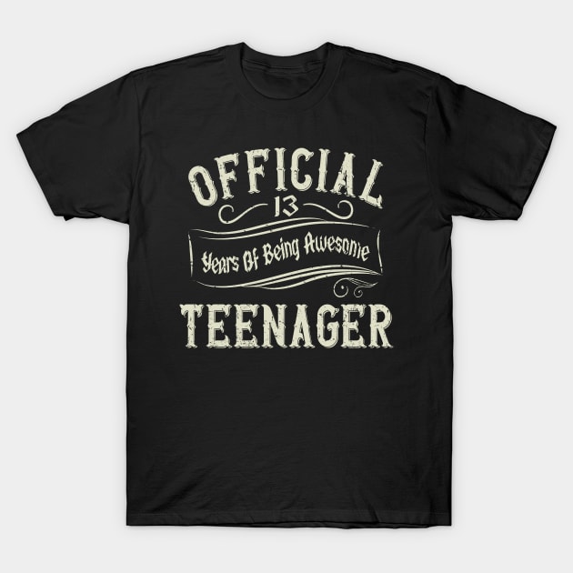 13 Years Old Of Being Awesome T-Shirt 13th Birthday Tee Gift 13 Years Old Of Being Awesome T-Shirt 13th Birthday Tee Gift