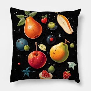 Fruits Floating In Space Pillow