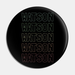 Watson Name Pattern Pin