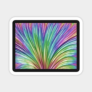 Rainbow of pastel colours Magnet