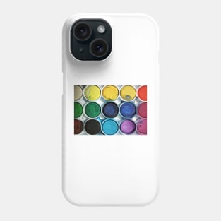 Color paint palette abstract Phone Case