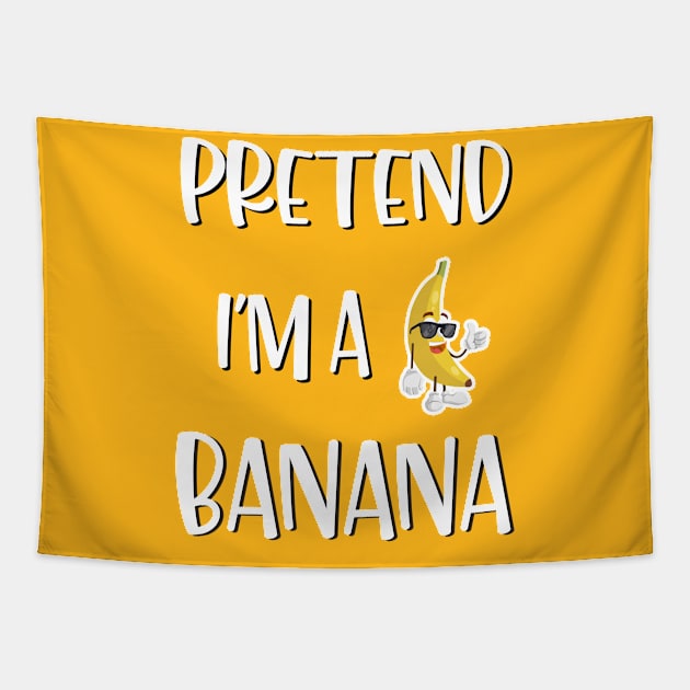 Lazy Halloween Costume Funny Pretend I'm A Banana Tapestry by Charaf Eddine